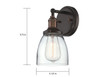 Satco | 1 Lt Vintage Wall Sconce | 60-5514