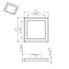 Satco | 9W LED 5 SQ Black | 62-1705