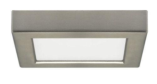 Satco | S29325 | 10.5W LED 5.5-inch Square Flush Mount Fixture Brushed Nickel