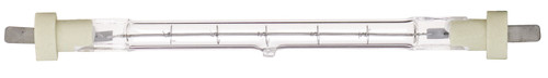 Satco | S3180 | 300W 145MM J Type 120V Clear Double Ended Blade Base Halogen Lamp