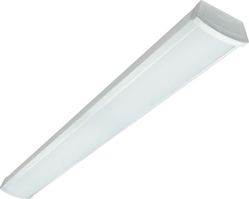 Satco | 65-1084 | 40W LED 4-ft. Ceiling Wrap White Finish 3000K 120-277V