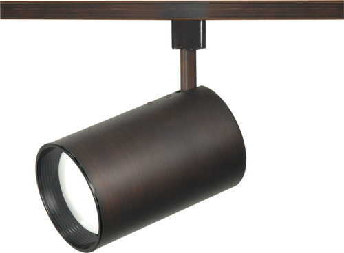 Satco | TH344 | 1 Light R30 Track Head Straight Cylinder Russet Bronze Finish