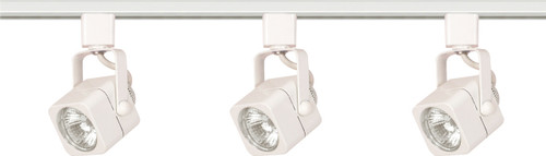 Satco | TK345 | 3 Light MR16 Square Track Kit 4 Line Voltage White