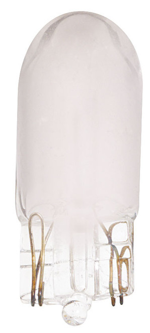 Satco | S6977 | 7.5W Miniature T3 1/4 Frost 10000hrs 65 Lumens Mini Wedge 24 Volt
