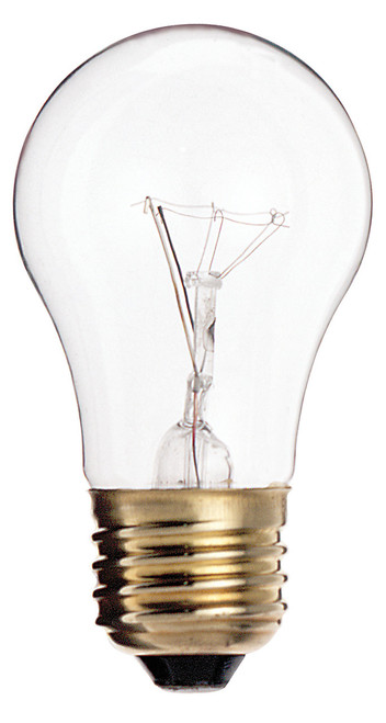 Satco | S2840 | 40W A15 Incandescent Clear Appliance Lamp 2500H 300/225 LM