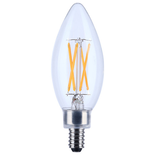 Satco | S21276 | 5.5W B11 LED Clear Candelabra 90 CRI 4000K