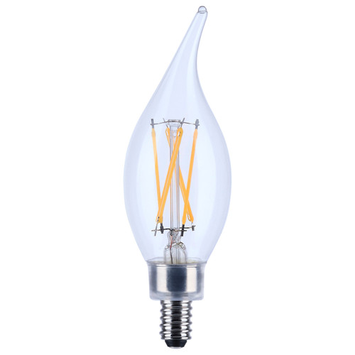 Satco | S21298 | 4W CA10 LED Clear Candelabra 90 CRI 4000K 120V