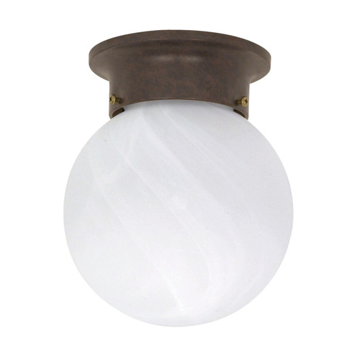 Satco | 60-259 | 1 Light 6 in. Ceiling Mount Alabaster Ball