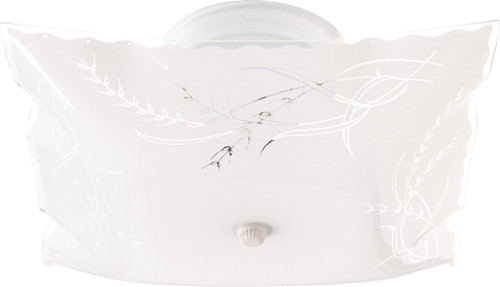 Satco | SF76-270 | 2 Light 12" Flush with Square Wheat Glass