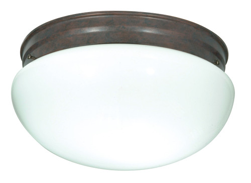 Satco | SF76-604 | 2 Light 12" Flush Mount Large White Mushroom