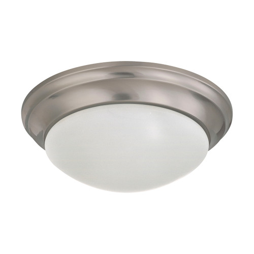 Satco | 60-3272 | 2 Light 14 in. Flush Mount Twist & Lock Frosted White Glass
