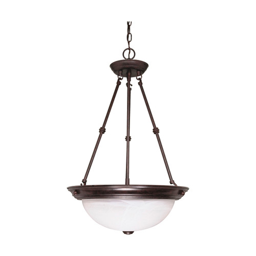 Satco | 60-211 | 3 Light 15 in. Pendant Alabaster Glass