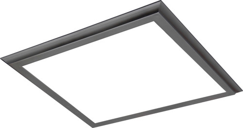 Satco | 62-1173 | 45W 24 in. x 24 in. Surface Mount LED Fixture 3000K Gun Metal Finish
