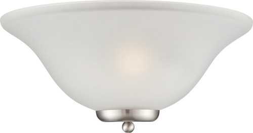 Satco | 60-5382 | Ballerina 1 Light Wall Sconce Brushed Nickel Frosted