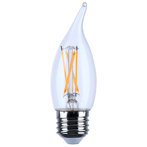 Satco | S21318 | 5.5W CA10 LED Clear Medium Base 90 CRI 2700K