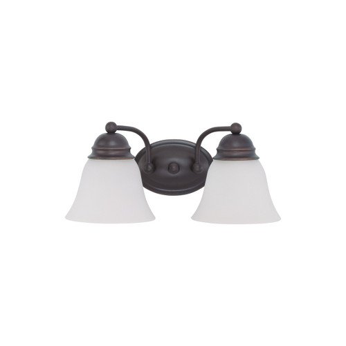 SATCO | 60-3166 | Empire 2 Light 15 in. Vanity Frosted White Glass