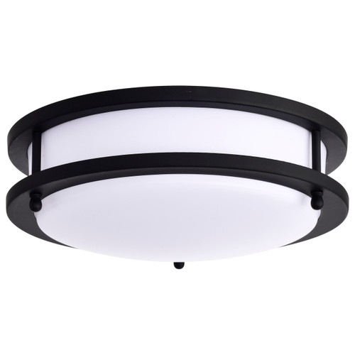 Satco | 62-1735 | Glamour LED 10" Flush Mount Black CCT Selectable
