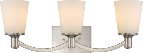 Satco | 60-5823 | Laguna 3 Light Vanity White Glass