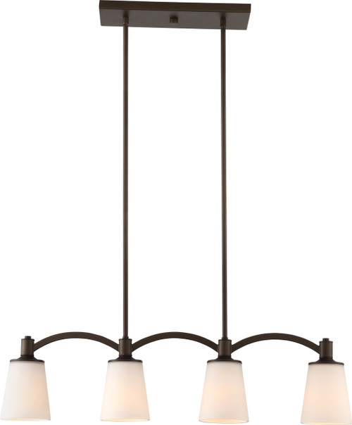 Satco | 60-5975 | Laguna 4 Light Island Pendant Forest Bronze
