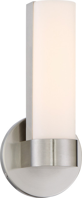 Satco | 62-731 | Bond Single 9-1/2 LED Sconce White Acrylic