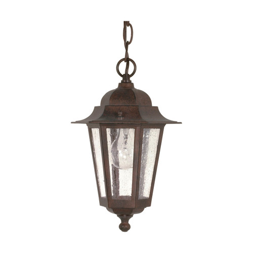 Satco | 60-992 | Cornerstone 1 Light 13" Hanging Lantern Clear Seed Glass