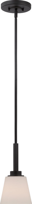 Satco | 60-5557 | Mobili 1 Light Mini Pendant with Satin White Glass