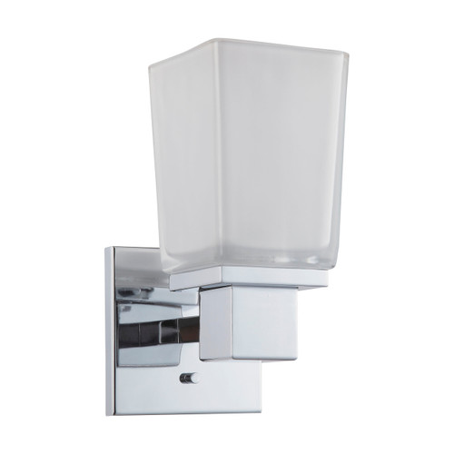 Satco | 60-4001 | Parker 1 Light Vanity Fixture with Sandstone Etched
