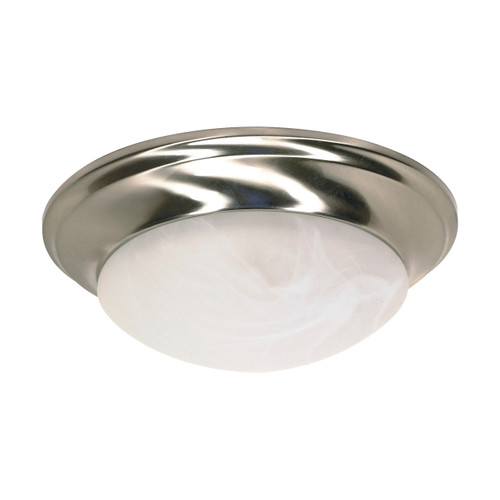 Satco | 60-283 | 1 Light 12 in. Flush Mount Twist & Lock Alabaster Glass