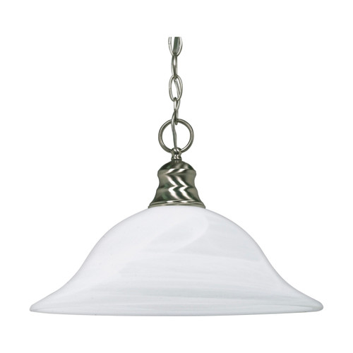 Satco | 60-390 | 1 Light 16" Pendant Alabaster Glass