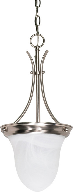Satco | 60-394 | 1 Light 10" Pendant Alabaster Glass Bell