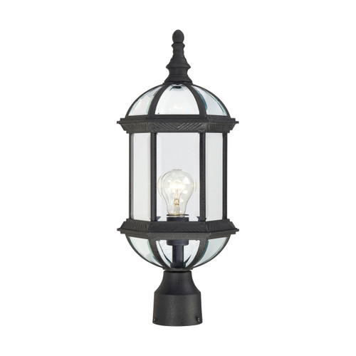 Satco | 60-4976 | Boxwood 1 Light 19 in. Outdoor Post Clear Beveled Glass