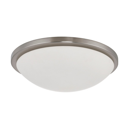 Satco | 62-1044 | Button LED 17 in. Flush Mount Brushed Nickel Finish