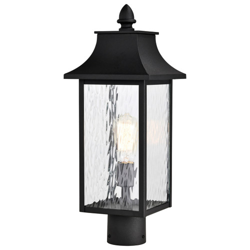 Satco | 60-5995 | Austen Coll. Outdoor 20" Post Light Matte Black Clear Water