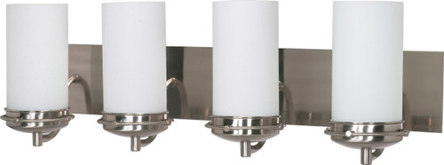 Satco | 60-614 | Polaris 4 Light 30 in. Vanity Satin Frosted Glass
