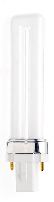 Satco | S8302 | 7W pin-Based CFL 2700K 82 CRI G23 Base