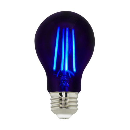 Satco | S14990 | 6.5W LED A19 Black Light Bulb Med Base
