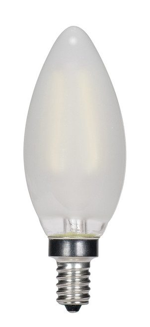 Satco S9868 | 2.5W LED C11 Vintage Torpedo Frosted Light 2700K Dimmable (Reference Only)