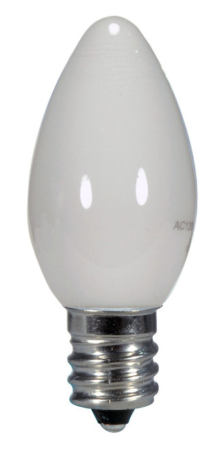 Satco | S9157 | 0.5W LED C7 White 2700K Candelabra 120V