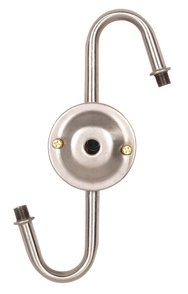 Satco | 80-1636 | Steel S Cluster For Medium or Candelabra Nickel Finish No Wider