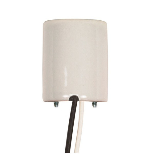 Satco | 80-1700 | Keyless Porcelain Socket with Paper Liner Mounting Screws Held
