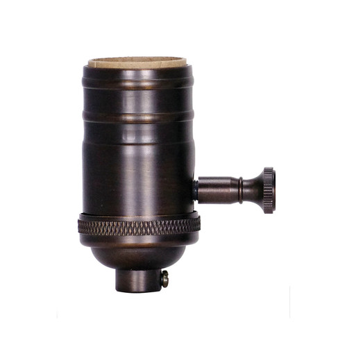 Satco | 80-1968 | 3-Way Turn Knob Socket Aluminum 250W