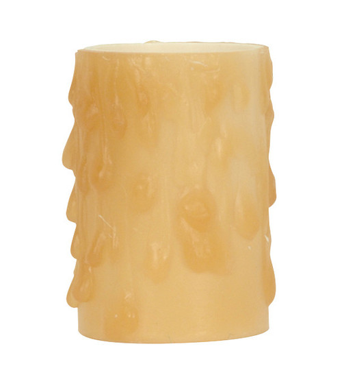 Satco | 80-1974 | Candelabra Base Bees Drip .88" Inside D. 40W Max. Amber