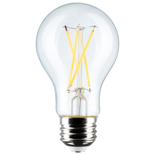 Satco | S12465 | 8W A19 LED Clear 5000K Medium Base