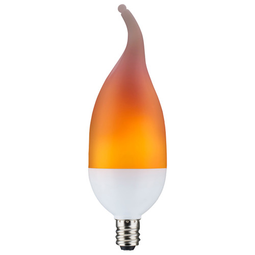 Satco | S29807 | 2W LED Flame Bulb B11 Candelabra Base 120V