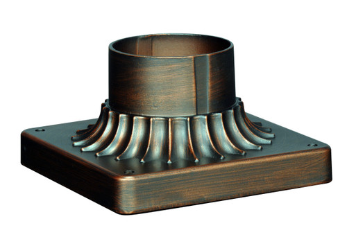 Satco | 25-5615 | Aluminum Post Base Classic Bronze Finish 6 in. Square Vega Pi