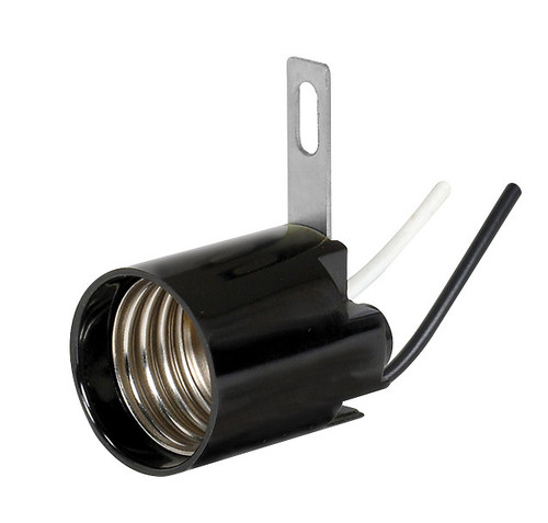 Satco | 80-2163 | Phenolic Socket Medium Base Black Finish