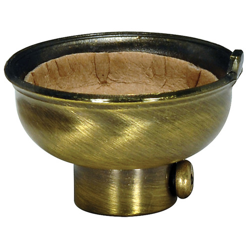 Satco | 80-2245 | 3 Piece Solid Brass Cap Antique Brass Finish 1/4 IP