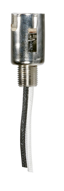 Satco | 80-2324 | BA15D Double Contact Socket 24" Leads 1-3/8" H 5/8" D 500W 12