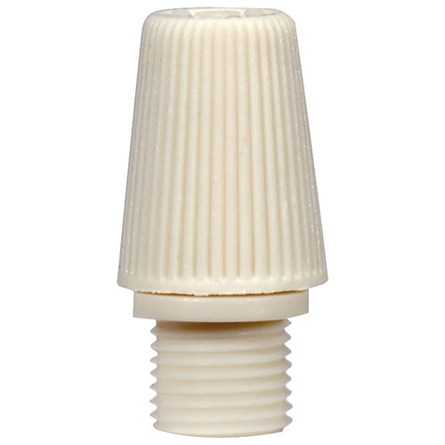 Satco | 80-2340 | White 1/8 IP Bushing For 18/2 SVT Wire