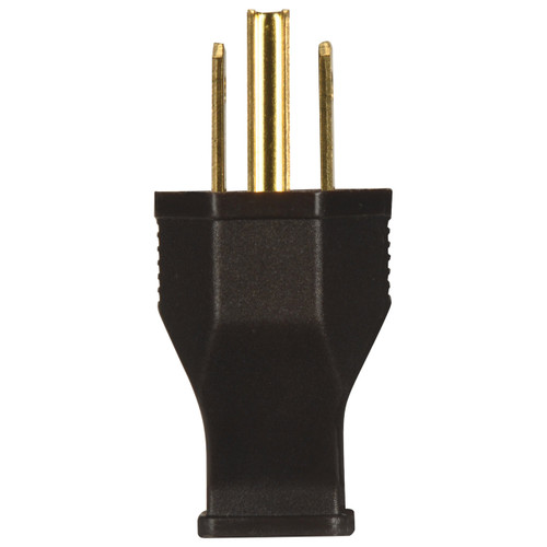 Satco | 80-2426 | Thermoplastic HD Plug Brown 2 Pole 3 Wire 15A 125V